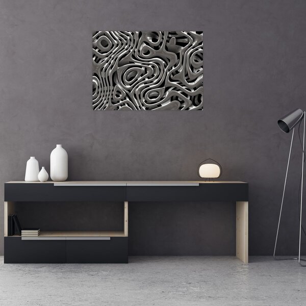 Obraz - Metalická abystrakce (70x50 cm)