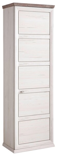 SKŘÍŇ NA ODĚV, šedá, bílá, 64,2/196,5/38,5 cm Hom`in - Skříně na oblečení