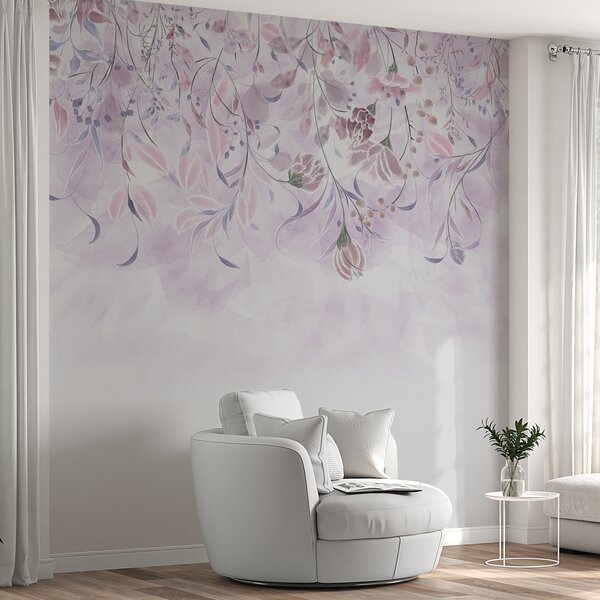 Fototapety Jemné květy ve fialových barvách, Fototapety květiny, w00072 : uwalls.cz
