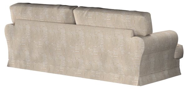 Potah na pohovku IKEA Ekeskog rozkládací barva béžová látka pletený vzor, vzorované