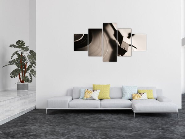 Obraz - Gramofonová deska (125x70 cm)