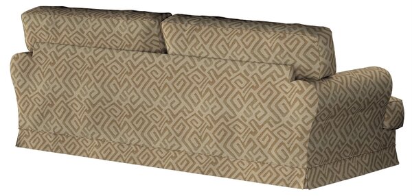 Potah na pohovku IKEA Ekeskog rozkládací barva béžová látka pletený vzor, vzorované