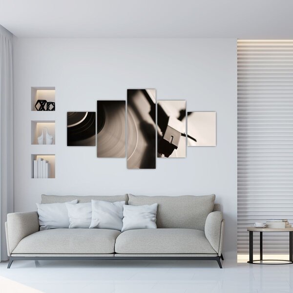 Obraz - Gramofonová deska (125x70 cm)