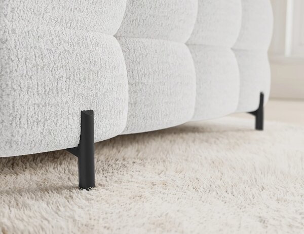 Designová sedací souprava do U KALANI - bílá, levé provedení