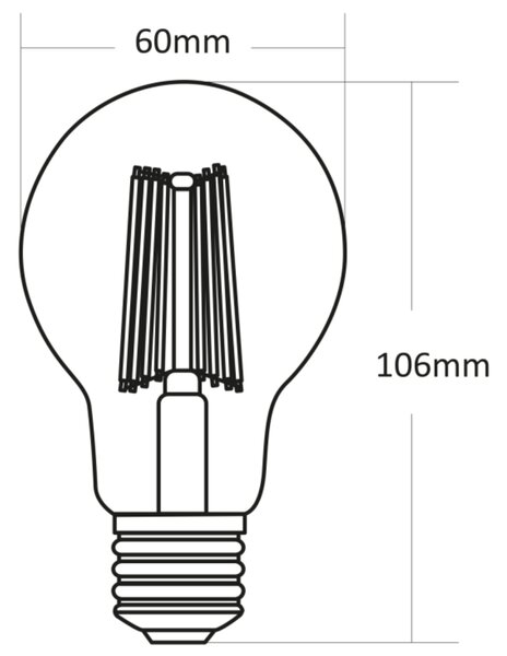 LED žárovka 10582K E27, 7W, teplá bílá