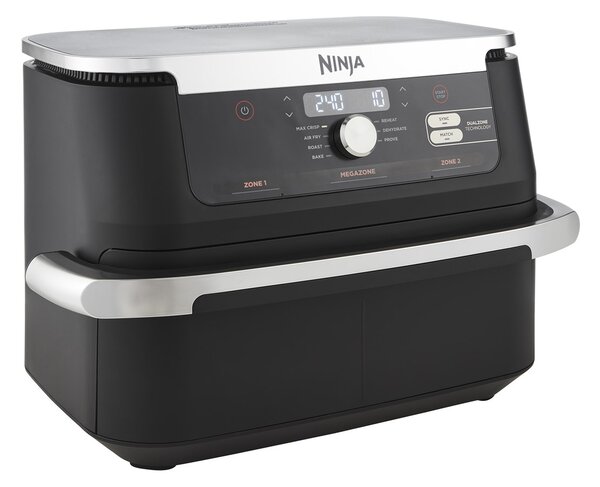 Ninja AF500EU fritovací hrnec Dvojitý 10,4 l Samostatné 2470 W Horkovzdušná fritéza Černá, Nerezová ocel