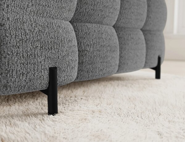 Designová sedací souprava do U KALANI - světle šedá, levé provedení