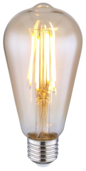 LED žárovka filament 11399A E27, 7W, teplá bílá, jantarová