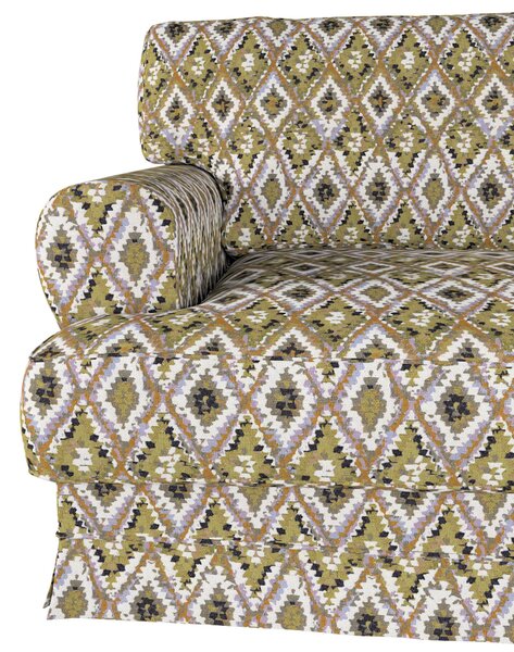 Potah na pohovku IKEA Ekeskog rozkládací barva vícebarevná látka pletený vzor, vzorované