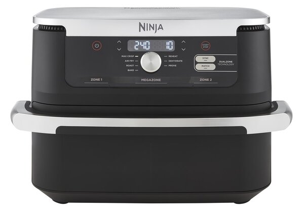 Ninja AF500EU fritovací hrnec Dvojitý 10,4 l Samostatné 2470 W Horkovzdušná fritéza Černá, Nerezová ocel