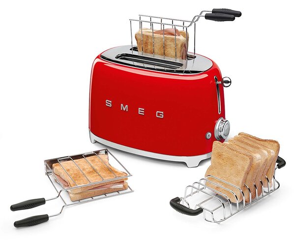 Smeg TSF01RDEU toustovač 6 2 krajíců 950 W Červená