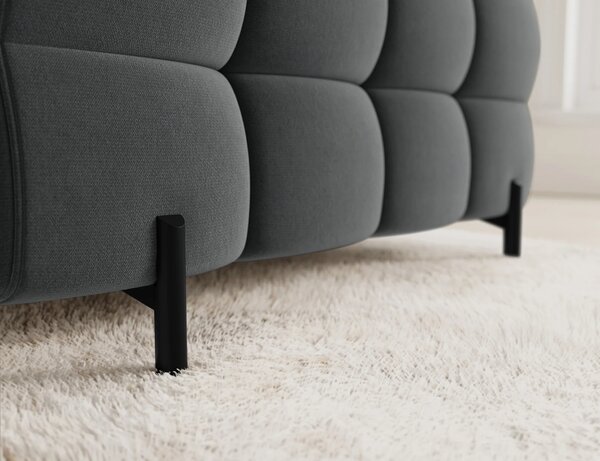 Designová sedací souprava do U KALANI - tmavě šedá, levé provedení
