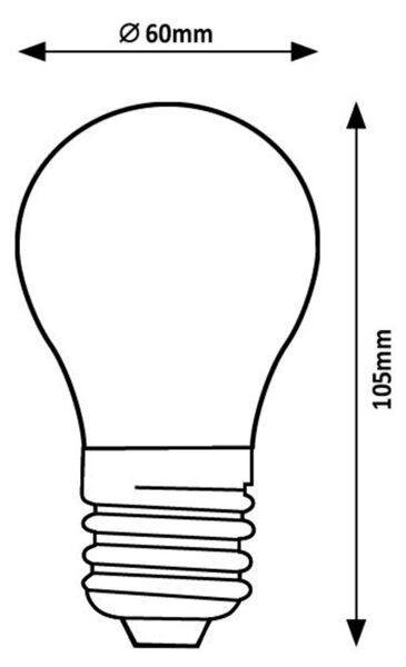 LED žárovka filament 79166 E27, 4W, teplá bílá, jantarová