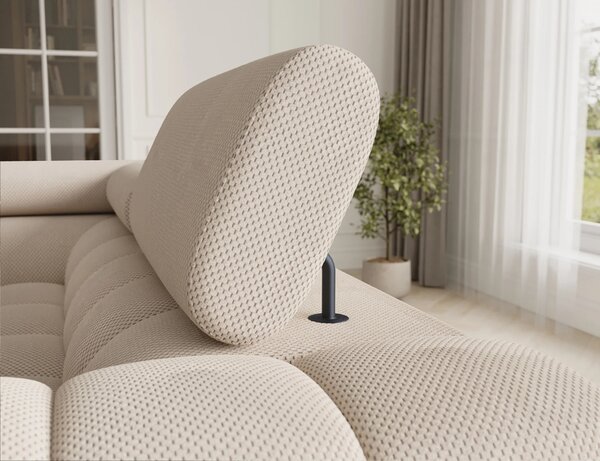 Designová sedací souprava do U KALANI - světle béžová, levé provedení