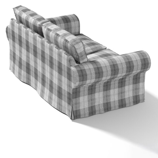 Potah na pohovku IKEA Ektorp 2-místná rozkládací NOVÝ MODEL 2012 barva šedá látka pletený vzor, vzorované
