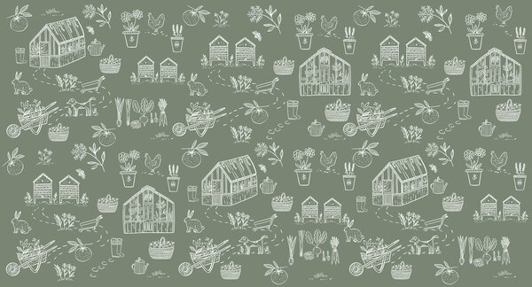 Fototapeta Vzor zemědělských produktů, Designové fototapety na zeď, Populární fototapety, w00254v2 - Tapeko.co.cz