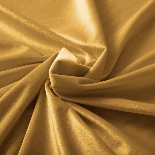 Biante Sametový běhoun na stůl Velvet Premium SVP-047 Hořčicový 35x120 cm