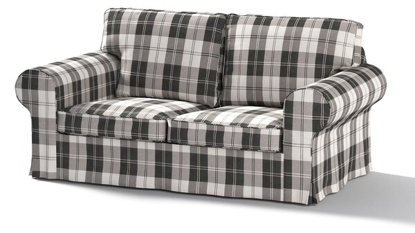 Potah na pohovku IKEA Ektorp 2-místná rozkládací NOVÝ MODEL 2012 barva černá látka pletený vzor, vzorované