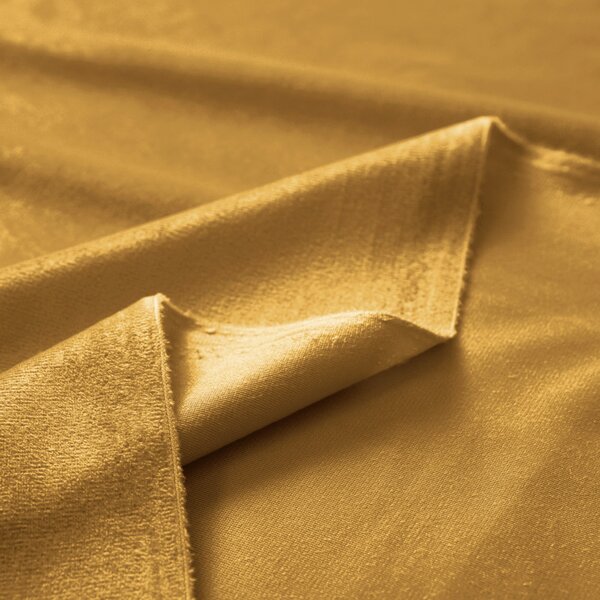 Biante Sametový závěs Velvet Premium SVP-047 Hořčicový 135x140 cm