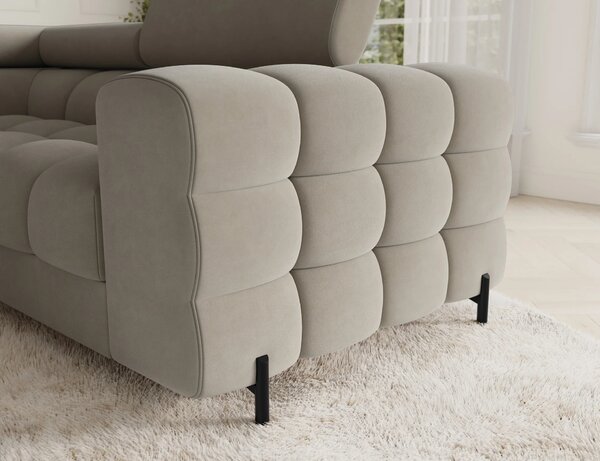 Designová sedací souprava do U KALANI - béžová, levé provedení