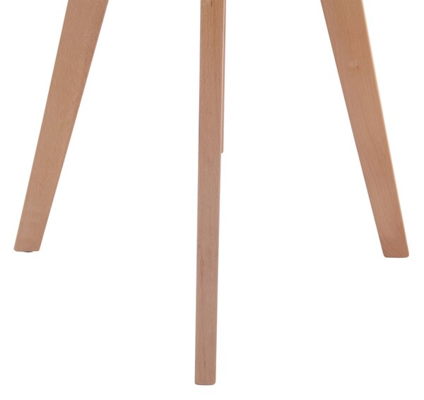 Jídelní stůl kulatý Viktor 60, nohy natura - v75 x Ø60 cm - Bílá