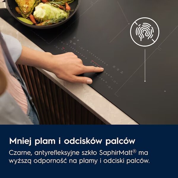 Electrolux EIS87453IZ varná deska Černá Vestavěné 77 cm Indukční varná deska se zónami 4 zóna/zón