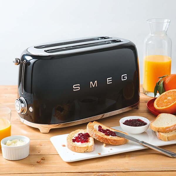 Smeg TSF01BLEU toustovač 6 2 krajíců 950 W Černá