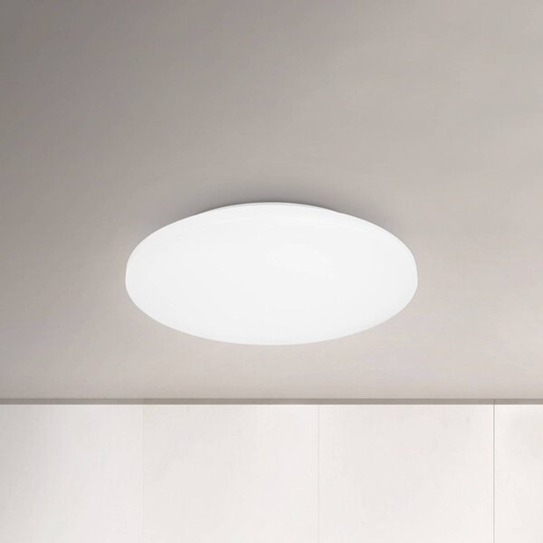 Briloner LED stropní svítidlo Pouzdro do koupelny IP44 3000K Ø 40cm, Bílá / opál, Koupelna, Plast, Moderní