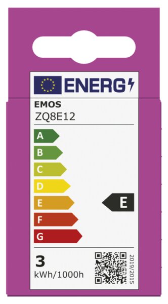 LED žárovka ZQ8E12 GU10, 3W, teplá bílá