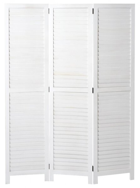 Paraván Shabby vintage C30 - 170 x 120 cm - Bílá