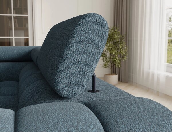 Designová sedací souprava do U KALANI - modrá, levé provedení