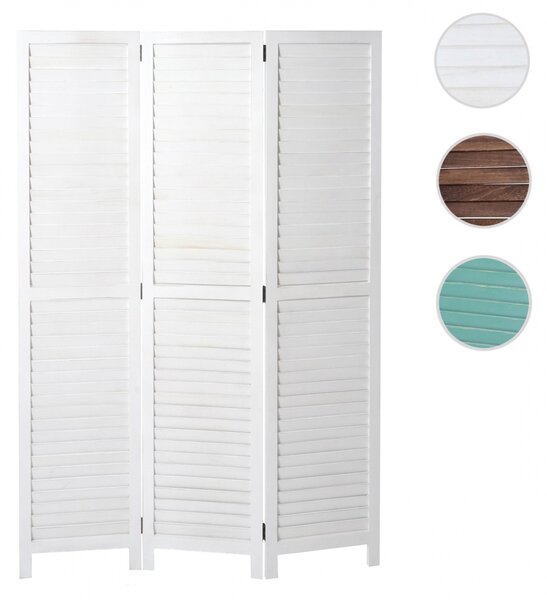 Paraván Shabby vintage C30 - 170 x 120 cm - Bílá