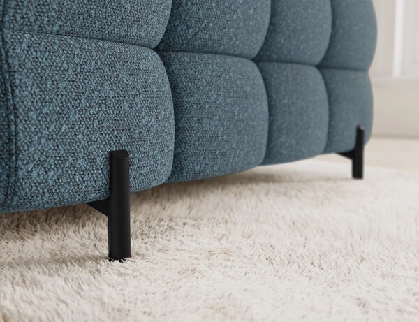 Designová sedací souprava do U KALANI - modrá, levé provedení