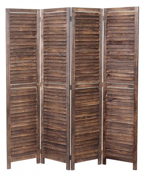 Paraván Shabby vintage C30 - 170 x 160 cm - Hnědá