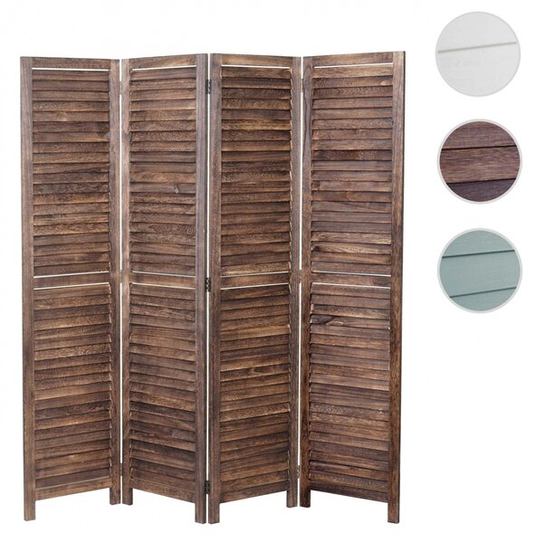 Paraván Shabby vintage C30 - 170 x 160 cm - Hnědá