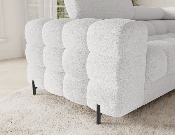 Designová sedací souprava do U KALANI - bílá, pravé provedení