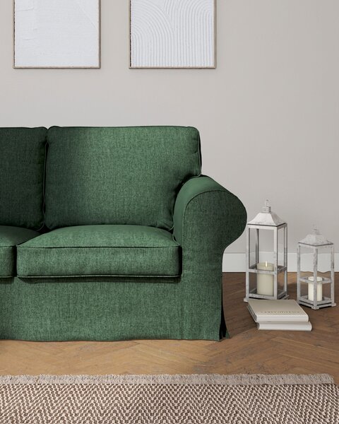 Potah na pohovku IKEA Ektorp 2-místná rozkládací NOVÝ MODEL 2012 barva zelená látka pletený vzor