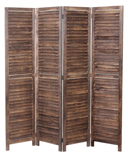 Paraván Shabby vintage C30 - 170 x 160 cm - Hnědá