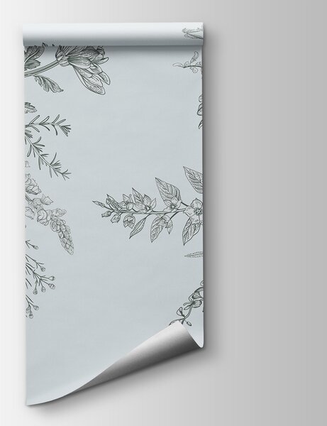 Fototapeta Elegantní květinová ilustrace v tlumených tónech, Květinové fototapety, Populární fototapety, w00381v3 - Tapeko.co.cz