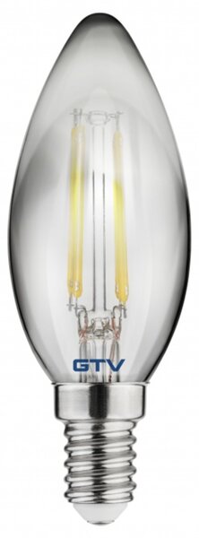 LED žárovka filament C35FEP4 E14, 4W, teplá bílá