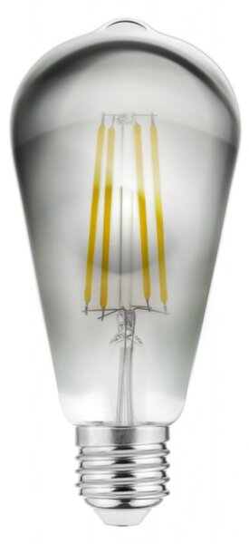 LED žárovka filament ST64FPE6 E27, 6W, teplá bílá