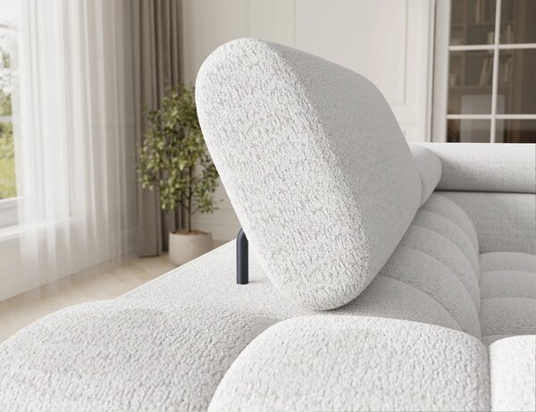 Designová sedací souprava do U KALANI - bílá, pravé provedení