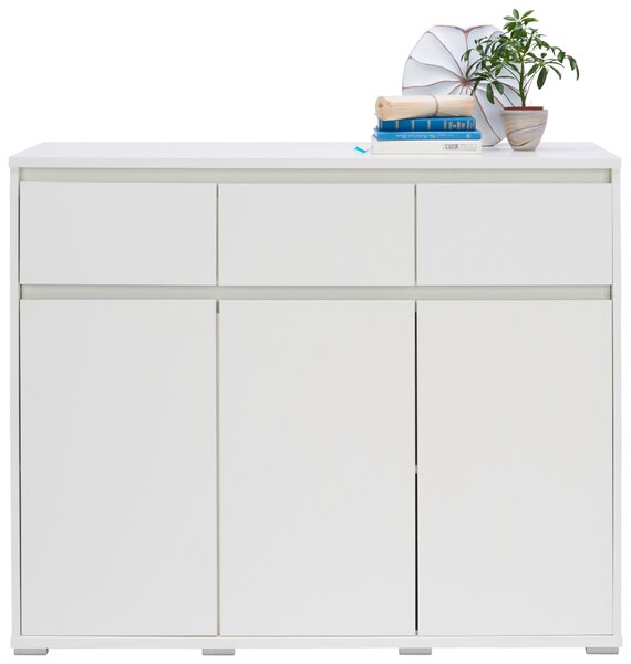 KOMODA, bílá, 120/103/48 cm Carryhome - Široké komody