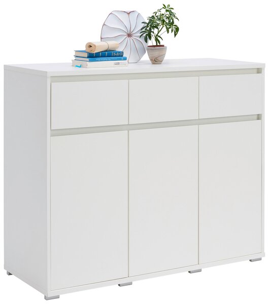 KOMODA, bílá, 120/103/48 cm Carryhome - Široké komody