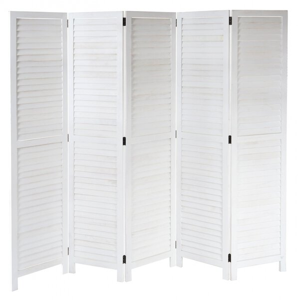 Paraván Shabby vintage C30 - 170 x 205 cm - Bílá