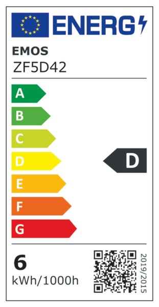 LED žárovka ZF5D42 E27, 5,9W, teplá bílá