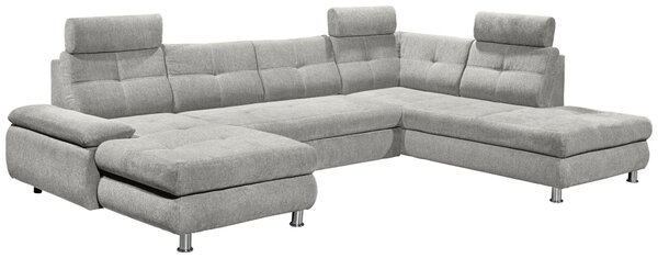 SEDACÍ SOUPRAVA, textil, barvy stříbra MID.YOU - Sedací soupravy, Online Only