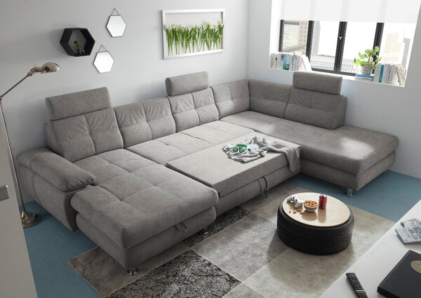 SEDACÍ SOUPRAVA, textil, barvy stříbra MID.YOU - Sedací soupravy, Online Only