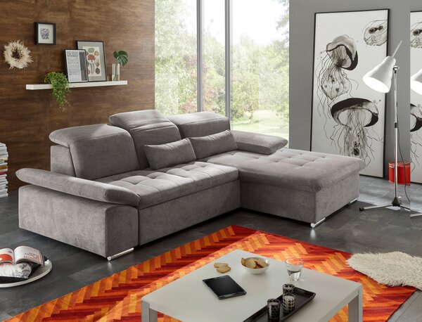 ROHOVÁ SEDAČKA, textil, kompozitní dřevo, jílová barva MID.YOU - Sedací soupravy, Online Only
