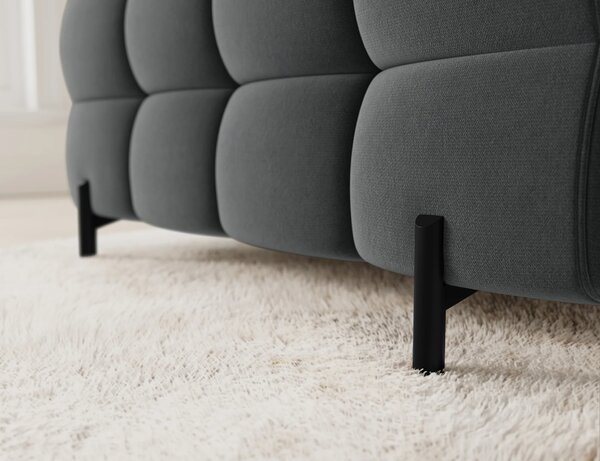 Designová sedací souprava do U KALANI - tmavě šedá, pravé provedení
